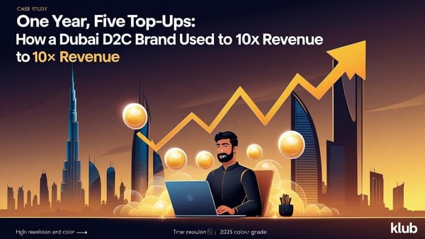 One Year, Five Top-Ups: How a Dubai D2C Brand Used KCTL to 10× Revenue